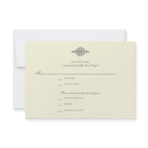Wedding RSVP Response Card // Elegant Collection Custom Invite
