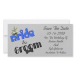Wedding Save The Date Bride And Groom Card Wedding Save The Date Bride And Groom Card