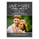 Wedding Save the Date Card | Black Chalkboard