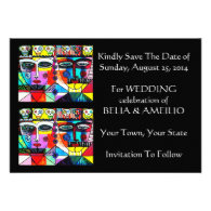 Wedding 'Save The Date' Card - Day Of The Dead Personalized Announcement