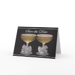 wedding, bride, groom, save the date, champagne,
