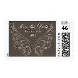 Wedding Save the Date Flourish Wings Postage stamps