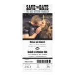 Wedding Save the Date Football Ticket Custom Invites