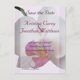 Wedding Save the Date Iris Postcard postcard