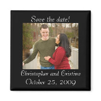 Wedding Save The Date Magnet