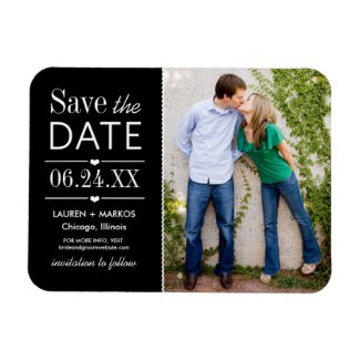 Wedding Save the Date Magnet | Modern Love