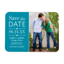 Wedding Save the Date Magnet | Modern Love