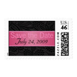 Wedding Save the Date Postage Stamp - pink