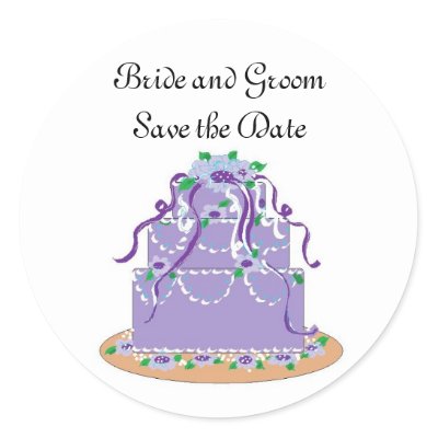 Wedding Save the Date Sticker
