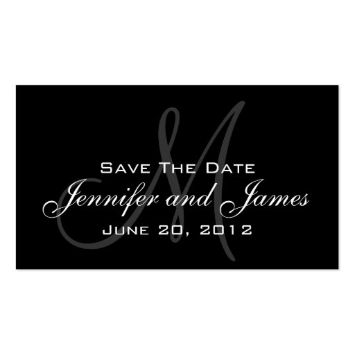 Wedding Save the Date Website Card Business Card Templates (front side)