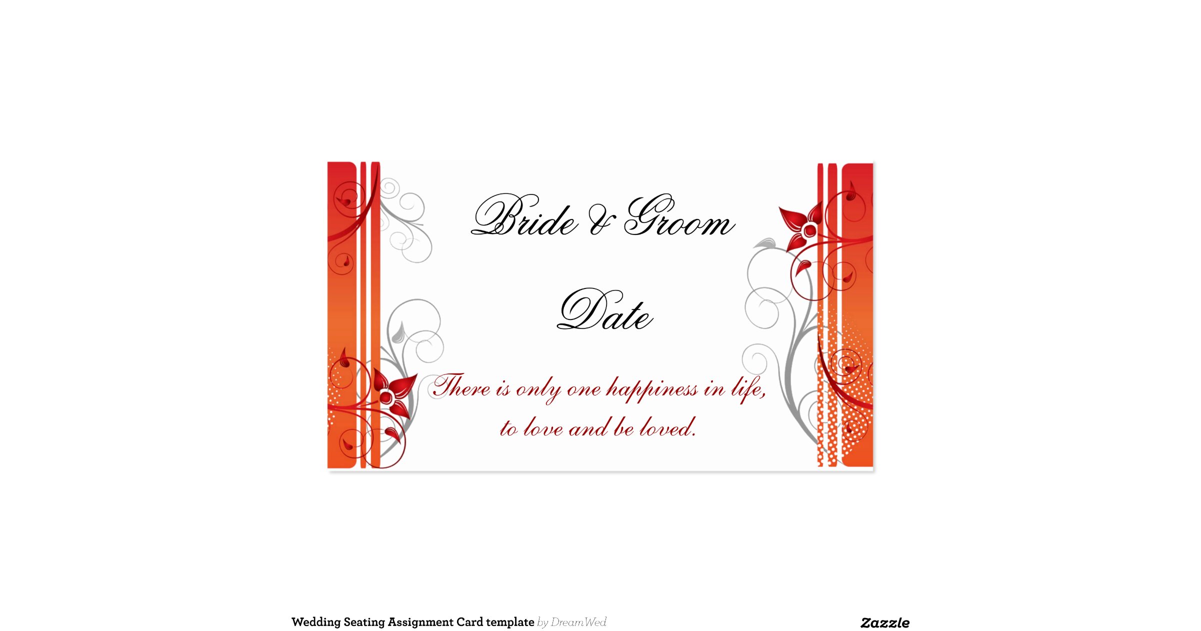 Seating name cards template picture
