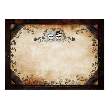 Wedding Seating Cards Blank Front Skeltons Large Business Cards (pack Of 100) by juliea2010 at Zazzle