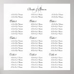 Wedding seating chart template "Make your own" Print