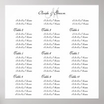 Wedding seating chart template "Make your own" Print