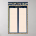 Wedding Seating Plan Poster posters