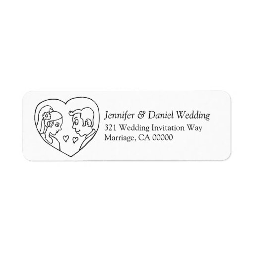 Wedding Self Adhesive Label Stickers Zazzle