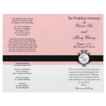 Wedding Service Programs Pink Paris Chic Full Color Flyer