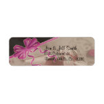 Wedding Shoes Rose Petals Set labels