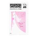 Wedding Shower Thank You - Bridal Postage stamp