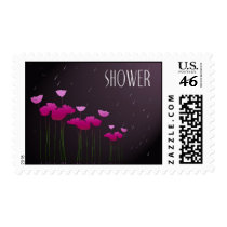 wedding shower with raindrops postage