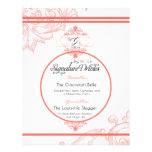 Wedding Signature Drink  |  Coral letterhead