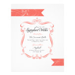 Wedding Signature Drink  |  Coral letterhead