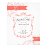 Wedding Signature Drink  |  Coral letterhead
