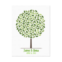 Wedding Signature Tree – Canvas Gallery Wrap Canvas