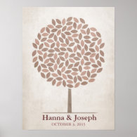 Wedding Signature Tree – Rustic Fall Print