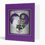 Wedding Skulls - Purple Vinyl Binder