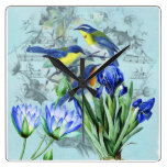 Wedding Songbirds Wall Clock