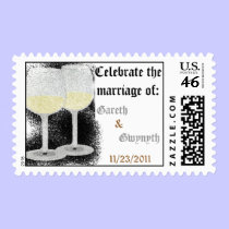 Wedding Stamp (Champagne Glasses) stamps