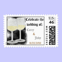 Wedding Stamp (Champagne Glasses)
