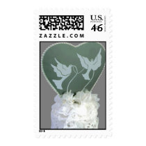 Wedding Stamp - Heart/Doves