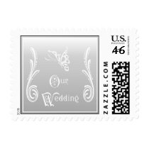 Wedding Stamp - Our Wedding Gray Scroll