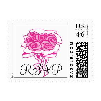 Wedding  Stamp RSVP