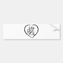 Wedding Stamps 26 Bumper Stickers
