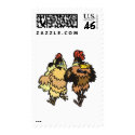 Chicken & Rooster Wedding Postage Stamps