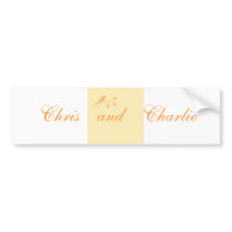 Wedding Stationary and Civil Ceremony customise Bumper Sticker