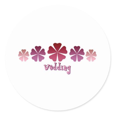 Wedding Round Sticker