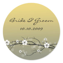 Wedding Sticker blossoms branch