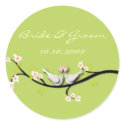 Wedding Sticker love doves + blossoms branch by Classic_Events Wedding Sticker love doves + blossoms branch