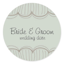 Wedding Stickers Fog in Green stickers
