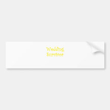 Wedding Survivor Bumper Stickers