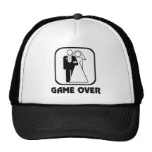 Wedding Symbol Game Over Mesh Hats