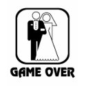 Wedding Symbol Game Over t-shirts