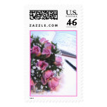Wedding Symbols (5) Bouquet and Guest Book Postage Stamp