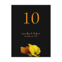 Wedding Table Number Postcard postcard