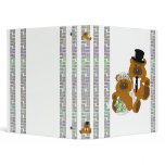Wedding Teddy Bears on White binders