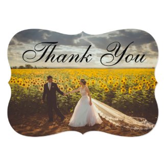 Wedding Thank You Add Your Own Photo Card